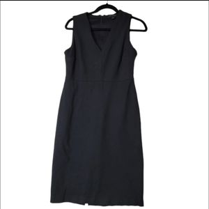 Banana Republic Womens Sheath Dress Black Basic Dress Career Cocktail Sleeveles